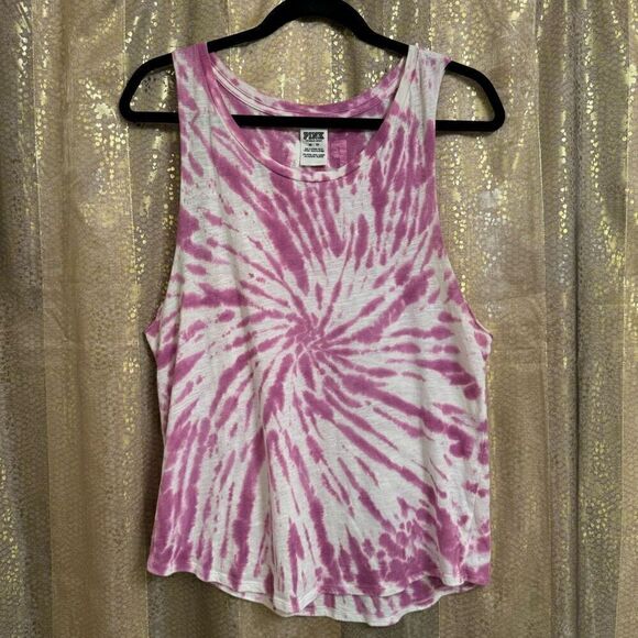 PINK Victoria's Secret Tops - PINK Victorias Secret Pink Tie Dye Stretchy Muscle Tank Top XS
